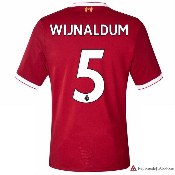 Camiseta Liverpool Primera equipación Wijnaldum 2017-2018